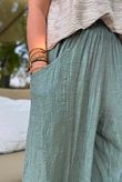 Tasha Damask Bloom Pant Khaki